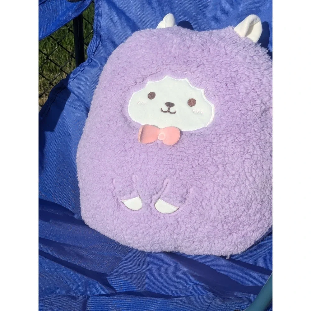 Kawaii Miniso Purple Sherpa Alpaca Llama Plush 15